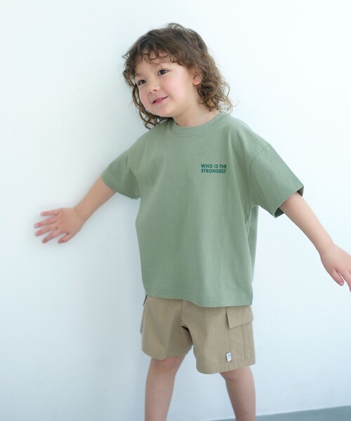 green label relaxing(グリーンレーベルリラクシング)の「【WEB限定】アニマルプリント Tシャツ/ キッズ 100cm-160cm(Tシャツ/カットソー・キッズ・オリーブ/ブラック/ライトブルー/グレー系・160cm/150cm/140cm/130cm/120cm/100cm/110cm)」の10枚目の写真