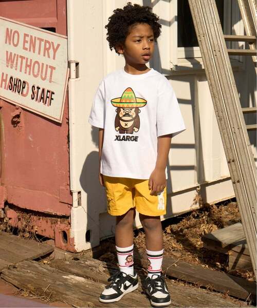 XLARGE KIDS(エクストララージキッズ)の「クライミングショートパンツ(その他パンツ・キッズ・レッド/ブラック/イエロー・120cm/80cm/90cm/100cm/110cm/130cm/140cm)」の4枚目の写真
