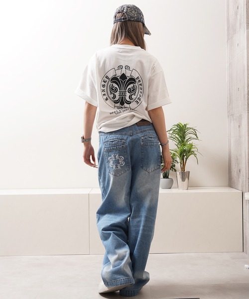 Laufer(ロイファー)の「【Laufer】ダブルポケット ワイドストレート デニムパンツ / Double-Pocket Wide-Leg Straight-Leg Pants(デニムパンツ・メンズ・ブルー/ブラック/ネイビー・XL/L/M)」の11枚目の写真