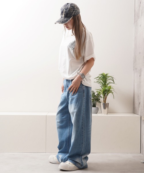 Laufer(ロイファー)の「【Laufer】ダブルポケット ワイドストレート デニムパンツ / Double-Pocket Wide-Leg Straight-Leg Pants(デニムパンツ・メンズ・ブルー/ブラック/ネイビー・XL/L/M)」の12枚目の写真