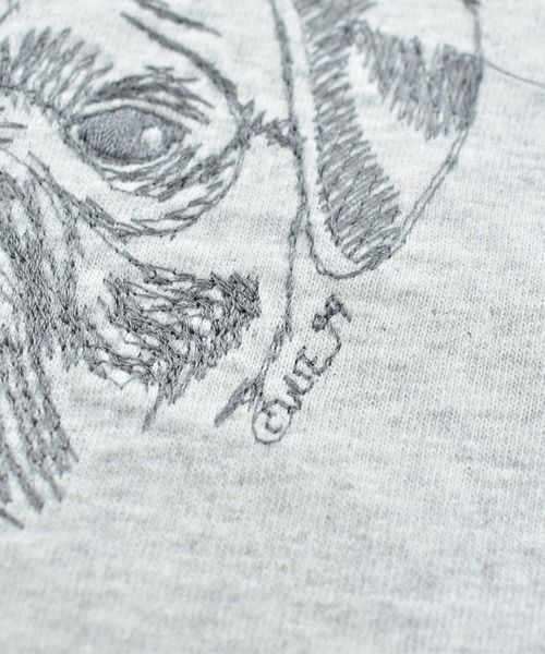 VINTAGE(ヴィンテージ)の「【USED】90’s GR8 DOGS “PUG” アニマルTシャツ(Tシャツ/カットソー・メンズ・グレー・MEDIUM)」の3枚目の写真