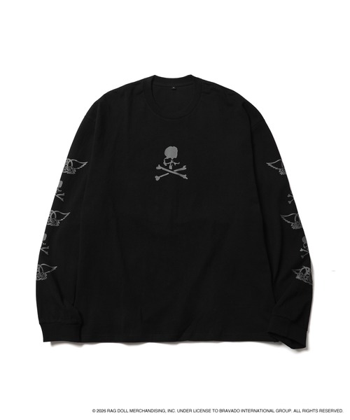 MASTERMIND WORLD(マスターマインドワールド)の「Band Logos On The Sleeves L/S Tee(Tシャツ/カットソー・メンズ・ブラック・X-LARGE/LARGE/MEDIUM/SMALL/X-SMALL)」の2枚目の写真
