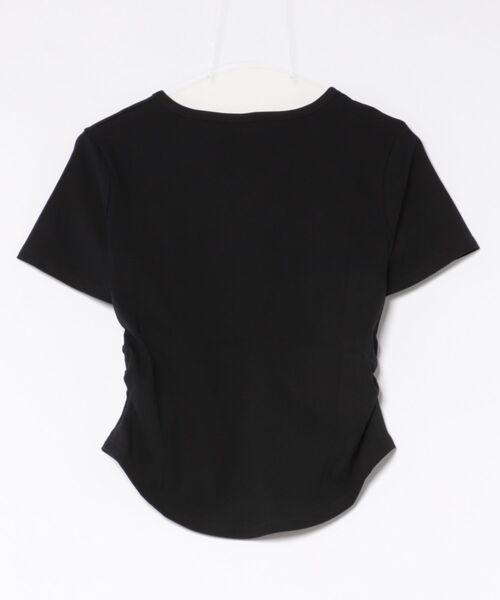 N.s（エヌドットエス）の「アシメヘンリー ギャザートップス（Tシャツ/カットソー・レディース・ホワイト/チャコールグレー/ブラック・FREE）」の7枚目の写真