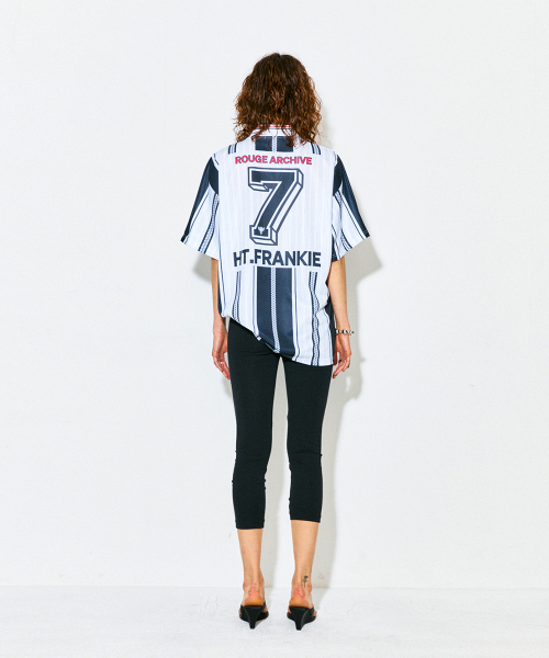 HIGHTIDEFRANKIE（ハイタイドフランキー）の「World Clash Football Jersey Black（Tシャツ/カットソー・レディース・ブラック・FREE）」の4枚目の写真