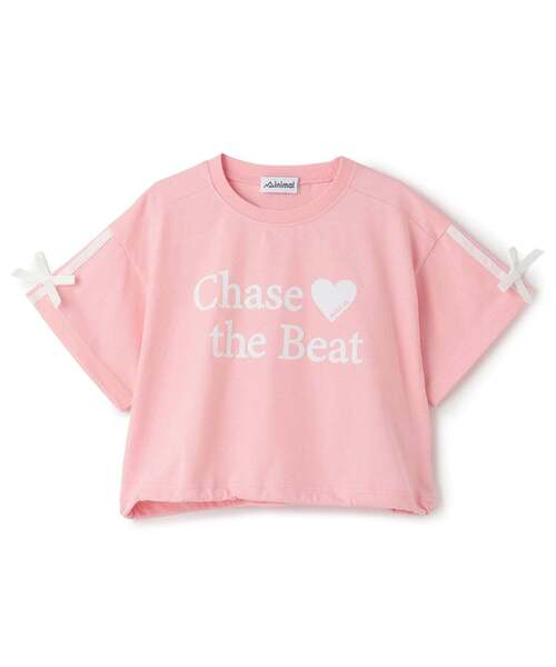minimal(ミニマル)の「【接触冷感】袖リボン半袖Tシャツ(Tシャツ/カットソー・キッズ・サックスブルー/オフホワイト/ブラック/ピンク・130cm/110cm/100cm/90cm/140cm/120cm)」の4枚目の写真