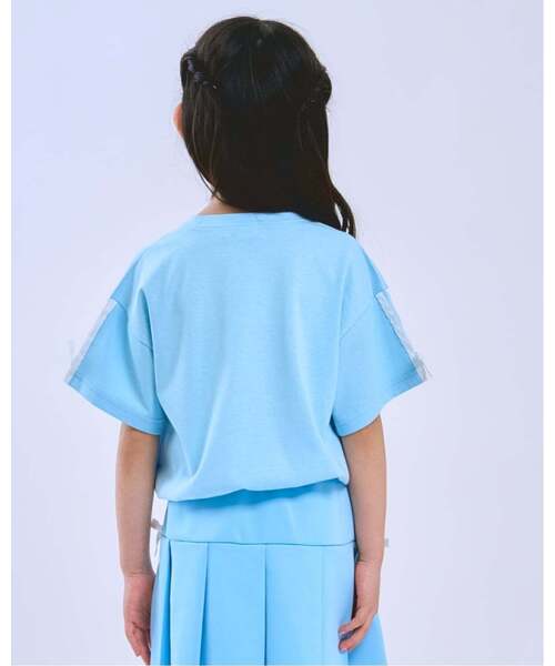 minimal(ミニマル)の「【接触冷感】袖リボン半袖Tシャツ(Tシャツ/カットソー・キッズ・サックスブルー/オフホワイト/ブラック/ピンク・130cm/110cm/100cm/90cm/140cm/120cm)」の19枚目の写真