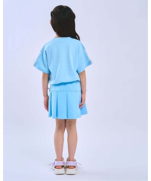 minimal(ミニマル)の「【接触冷感】袖リボン半袖Tシャツ(Tシャツ/カットソー・キッズ・サックスブルー/オフホワイト/ブラック/ピンク・130cm/110cm/100cm/90cm/140cm/120cm)」の18枚目の写真