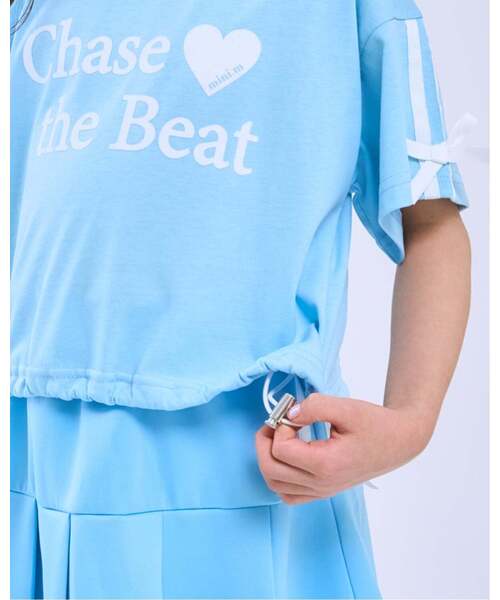 minimal(ミニマル)の「【接触冷感】袖リボン半袖Tシャツ(Tシャツ/カットソー・キッズ・サックスブルー/オフホワイト/ブラック/ピンク・130cm/110cm/100cm/90cm/140cm/120cm)」の17枚目の写真