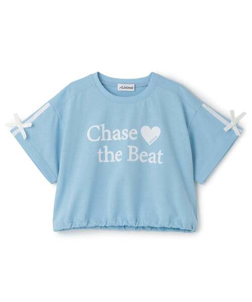 minimal(ミニマル)の「【接触冷感】袖リボン半袖Tシャツ(Tシャツ/カットソー・キッズ・サックスブルー/オフホワイト/ブラック/ピンク・130cm/110cm/100cm/90cm/140cm/120cm)」の13枚目の写真