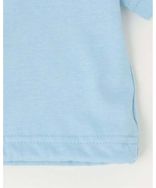 minimal(ミニマル)の「【接触冷感】袖リボン半袖Tシャツ(Tシャツ/カットソー・キッズ・サックスブルー/オフホワイト/ブラック/ピンク・130cm/110cm/100cm/90cm/140cm/120cm)」の8枚目の写真