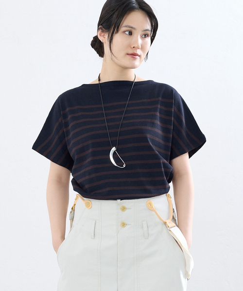 IENA(イエナ)の「リラックスボーダープルオーバー(ニット/セーター・レディース・ダークブルー/ブラック系その他・FREE)」の8枚目の写真
