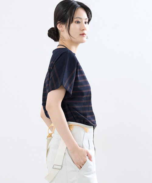 IENA(イエナ)の「リラックスボーダープルオーバー(ニット/セーター・レディース・ダークブルー/ブラック系その他・FREE)」の9枚目の写真