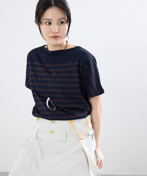 IENA(イエナ)の「リラックスボーダープルオーバー(ニット/セーター・レディース・ダークブルー/ブラック系その他・FREE)」の11枚目の写真