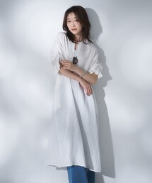UNTITLED | 【TICCA】リネンツイストスリーブワンピース(ワンピース)
