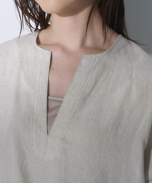 UNTITLED（アンタイトル）の「【TICCA】リネンツイストスリーブワンピース（ワンピース・レディース・ホワイト/ベージュ・02）」の19枚目の写真