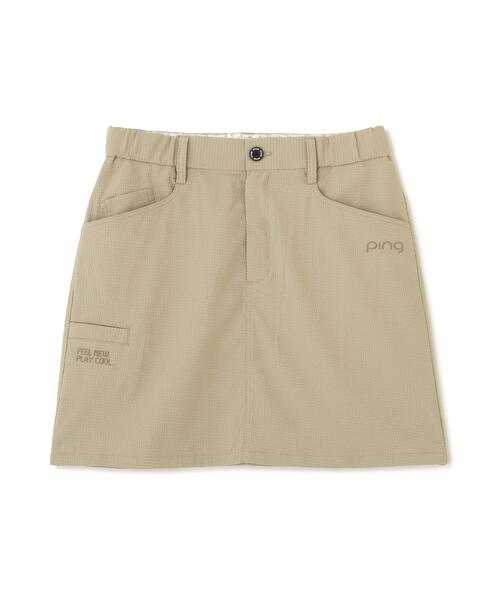 PING(ピン)の「【PING APPAREL】ストレッチサッカースカート <GOLD> (LADIES)(スカート・レディース・ブラック/ホワイト/ベージュ/イエロー・M/XS/L/LL/S)」の7枚目の写真