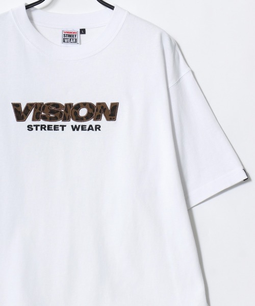 VISION STREET WEAR（ヴィジョンストリートウェア）の「VISION STREET WEAR/ヴィジョンストリートウェア オーバーサイズ 総柄ロゴ刺繍 半袖Tシャツ/レディース メンズ（Tシャツ/カットソー・メンズ・ホワイト系その他2/ホワイト系その他/ブラック系その他2/ブラック系その他・L/LL/M）」の5枚目の写真