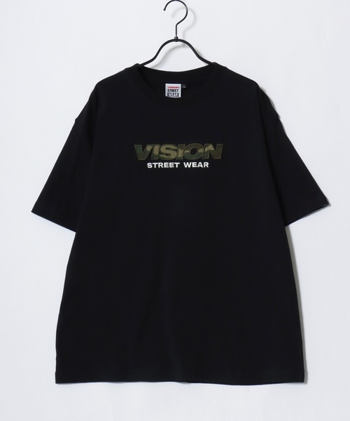VISION STREET WEAR（ヴィジョンストリートウェア）の「VISION STREET WEAR/ヴィジョンストリートウェア オーバーサイズ 総柄ロゴ刺繍 半袖Tシャツ/レディース メンズ（Tシャツ/カットソー・メンズ・ホワイト系その他2/ホワイト系その他/ブラック系その他2/ブラック系その他・L/LL/M）」の13枚目の写真