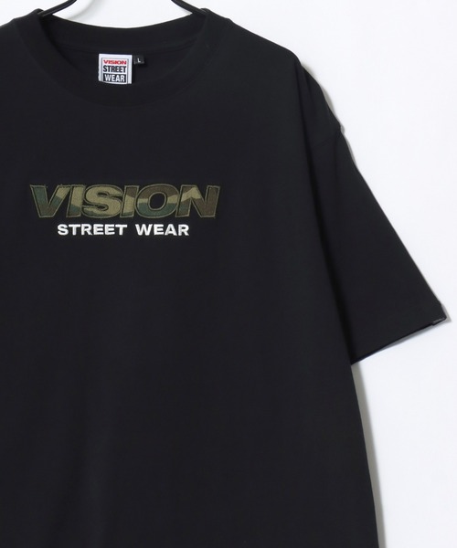 VISION STREET WEAR（ヴィジョンストリートウェア）の「VISION STREET WEAR/ヴィジョンストリートウェア オーバーサイズ 総柄ロゴ刺繍 半袖Tシャツ/レディース メンズ（Tシャツ/カットソー・メンズ・ホワイト系その他2/ホワイト系その他/ブラック系その他2/ブラック系その他・L/LL/M）」の7枚目の写真
