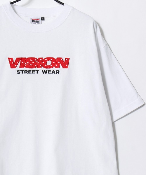 VISION STREET WEAR（ヴィジョンストリートウェア）の「VISION STREET WEAR/ヴィジョンストリートウェア オーバーサイズ 総柄ロゴ刺繍 半袖Tシャツ/レディース メンズ（Tシャツ/カットソー・メンズ・ホワイト系その他2/ホワイト系その他/ブラック系その他2/ブラック系その他・L/LL/M）」の6枚目の写真