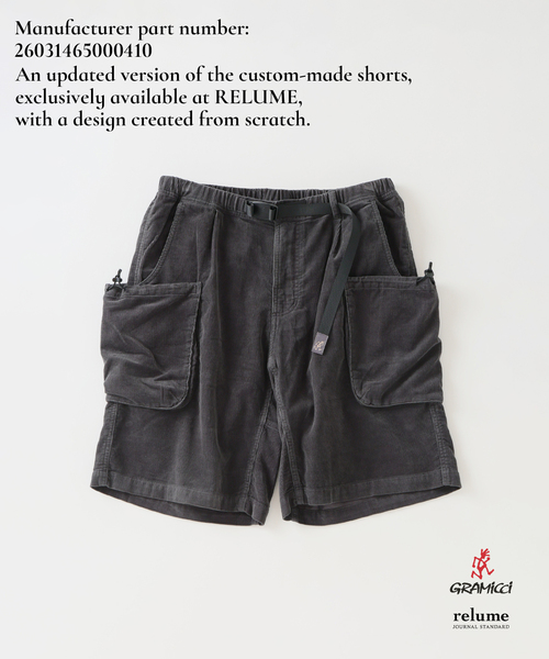Gramicci(グラミチ)の「GRAMICCI / グラミチ 別注 サマーコーデュロイ カーゴ ショーツ(その他パンツ・メンズ・ブラック/パープル/イエロー/モスグリーン/モカ・MEDIUM/LARGE)」の1枚目の写真