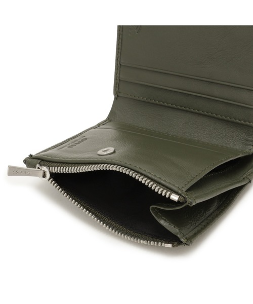 Guess（ゲス）の「MILANO Bifold Zip 財布 カードケース（財布・メンズ・オリーブ/ブラック・ONE SIZE）」の11枚目の写真