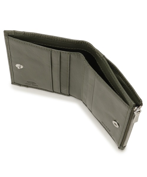 Guess（ゲス）の「MILANO Bifold Zip 財布 カードケース（財布・メンズ・オリーブ/ブラック・ONE SIZE）」の7枚目の写真