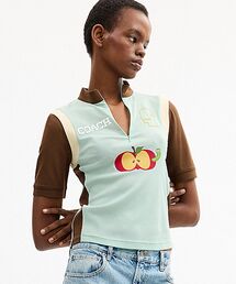 ★新品★COACH(コーチ)★百貨店商品♪半袖Tシャツグリーン サイズ選択可！ COACH｜コーチ（レディース）のTシャツ/カットソー（グリーン・カーキ
