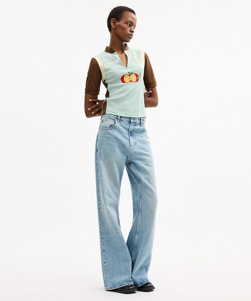 COACH(コーチ)の「【COACH | BRAIN DEAD】メッシュ クォーター ジップ トップ(Tシャツ/カットソー・レディース・グリーン系その他・X-SMALL/MEDIUM/SMALL)」の3枚目の写真