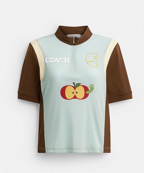 COACH(コーチ)の「【COACH | BRAIN DEAD】メッシュ クォーター ジップ トップ(Tシャツ/カットソー・レディース・グリーン系その他・X-SMALL/MEDIUM/SMALL)」の5枚目の写真