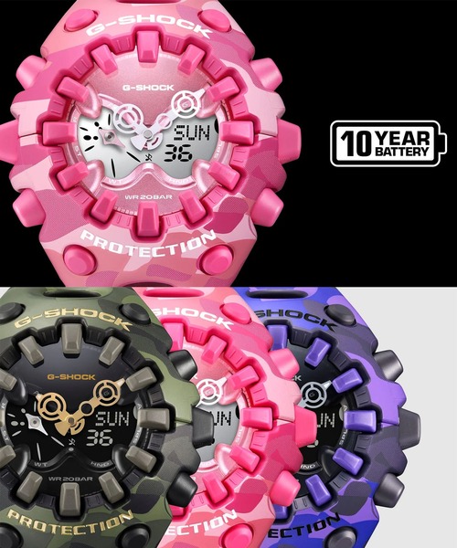G-SHOCK(ジーショック)の「G-SHOCK/ジーショック 腕時計 "BOLD CAMO SERIES, COLOR CAMO" GA-V01CMG-4AJF(アナログ腕時計・メンズ・ピンク系その他・FREE)」の10枚目の写真