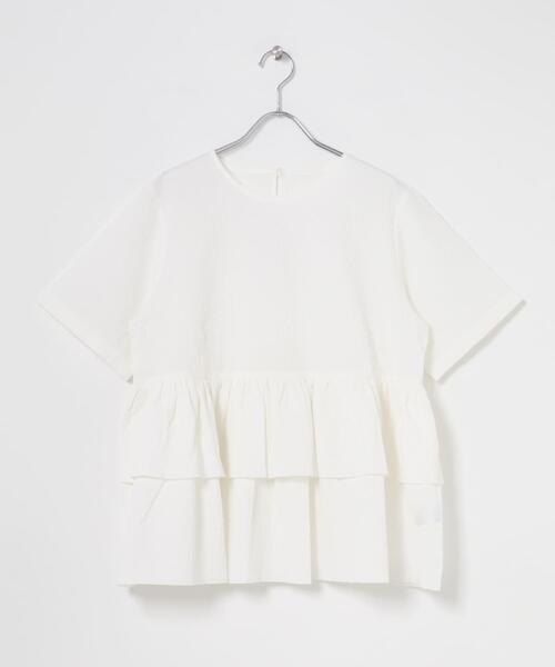 ITEMS URBANRESEARCH(アイテムズ アーバンリサーチ)の「サッカーフリルブラウス(シャツ/ブラウス・レディース・ブラック/ブルー・FREE)」の9枚目の写真