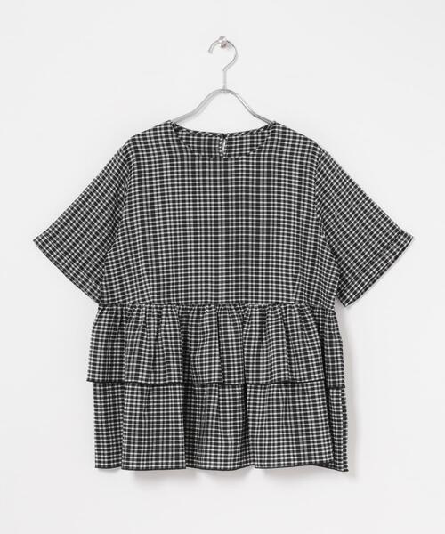 ITEMS URBANRESEARCH(アイテムズ アーバンリサーチ)の「サッカーフリルブラウス(シャツ/ブラウス・レディース・ブラック/ブルー・FREE)」の18枚目の写真