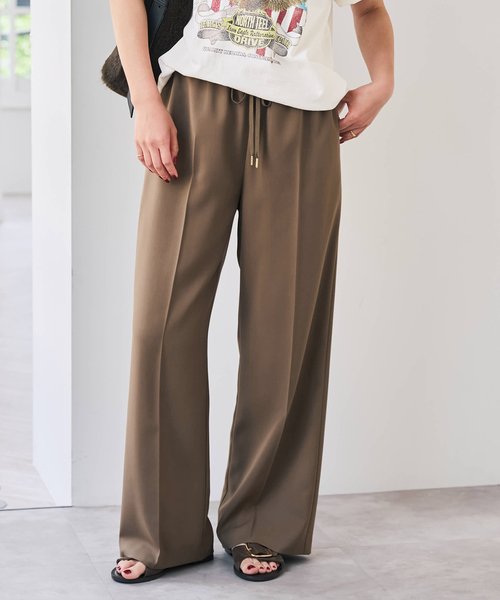 Spick & Span(スピックアンドスパン)の「ソフトタッチイージースラックスパンツ(スラックス・レディース・ネイビー/ベージュ/キャメル・38/36/40/34)」の17枚目の写真