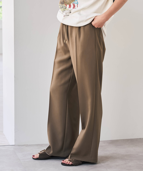 Spick & Span(スピックアンドスパン)の「ソフトタッチイージースラックスパンツ(スラックス・レディース・ネイビー/ベージュ/キャメル・38/36/40/34)」の18枚目の写真
