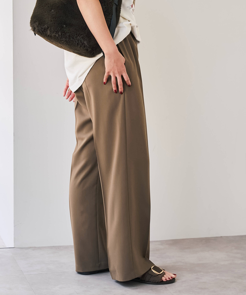 Spick & Span(スピックアンドスパン)の「ソフトタッチイージースラックスパンツ(スラックス・レディース・ネイビー/ベージュ/キャメル・38/36/40/34)」の19枚目の写真