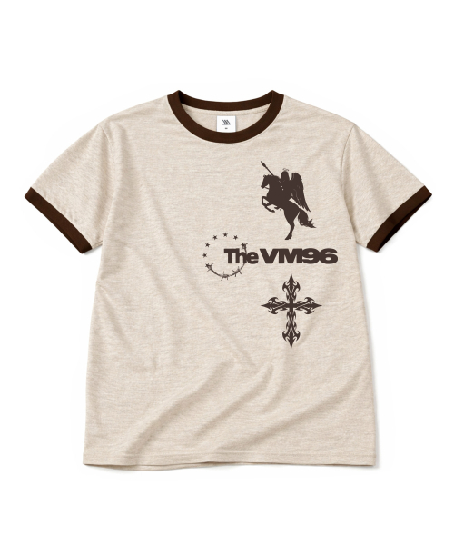 VENHIT(ベンヒット)の「サイドプリントリングリーバンパイTシャツ(Tシャツ/カットソー・レディース・クリーム/スカイブルー/ライトグレー/バーガンディー・LARGE/MEDIUM)」の5枚目の写真