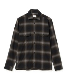 【別注】GUY ROVER / 2ポケット コットン オンブレチェック シャツブルゾン