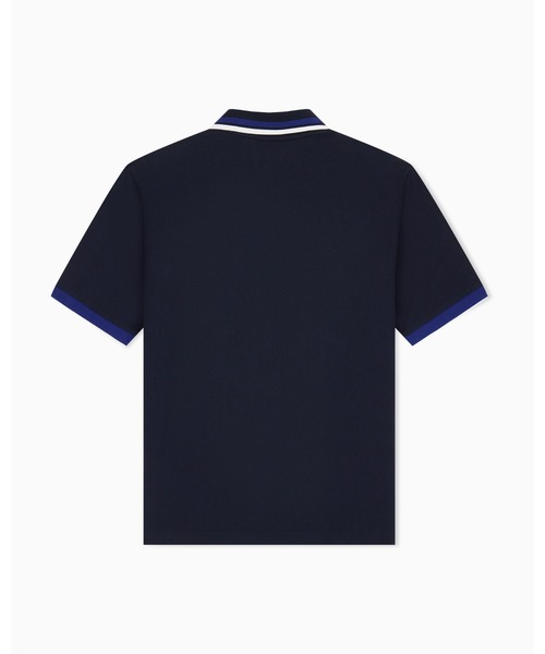 ARMANI EXCHANGE(アルマーニエクスチェンジ)の「【A|X アルマーニ エクスチェンジ】<オンライン限定>ラインリブ レギュラーフィット 半袖ポロシャツ/REGULAR(ポロシャツ・メンズ・ダークネイビー/ブルー・X-SMALL/X-LARGE/SMALL/MEDIUM/LARGE)」の7枚目の写真