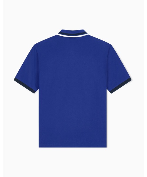 ARMANI EXCHANGE(アルマーニエクスチェンジ)の「【A|X アルマーニ エクスチェンジ】<オンライン限定>ラインリブ レギュラーフィット 半袖ポロシャツ/REGULAR(ポロシャツ・メンズ・ダークネイビー/ブルー・X-SMALL/X-LARGE/SMALL/MEDIUM/LARGE)」の13枚目の写真