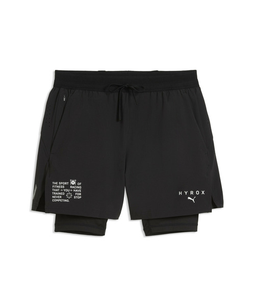 PUMA(プーマ)の「PUMA プーマ メンズ トレーニング PUMA x HYROX 2IN1 PWRMODE ショーツ(その他パンツ・メンズ・ブラック/ライム・LARGE/X-LARGE/MEDIUM/SMALL)」の6枚目の写真