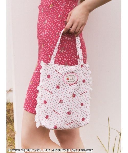 sanrio house（サンリオハウス）の「【LILY BROWN】トートバック（トートバッグ・レディース・ホワイト/レッド/ブルー・F）」の2枚目の写真