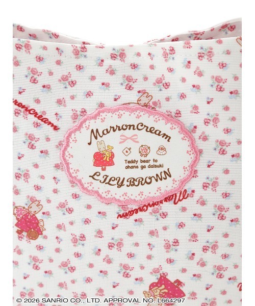 sanrio house（サンリオハウス）の「【LILY BROWN】トートバック（トートバッグ・レディース・ホワイト/レッド/ブルー・F）」の4枚目の写真