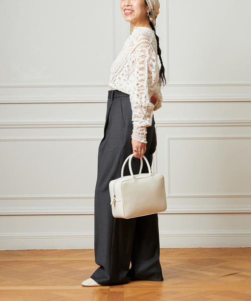 IENA LA BOUCLE（イエナラブークル）の「IENA LA BOUCLE バテンレースブラウス（シャツ/ブラウス・レディース・ブラック/ホワイト・FREE）」の21枚目の写真