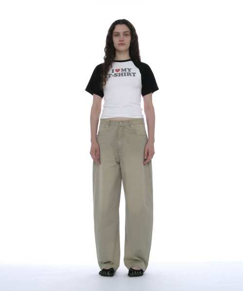PARTIMENTO WOMEN(パルティメントウィメン)の「ダスティウォッシュラウンドパンツ_ベージュ(その他パンツ・レディース・その他・SMALL/MEDIUM)」の7枚目の写真