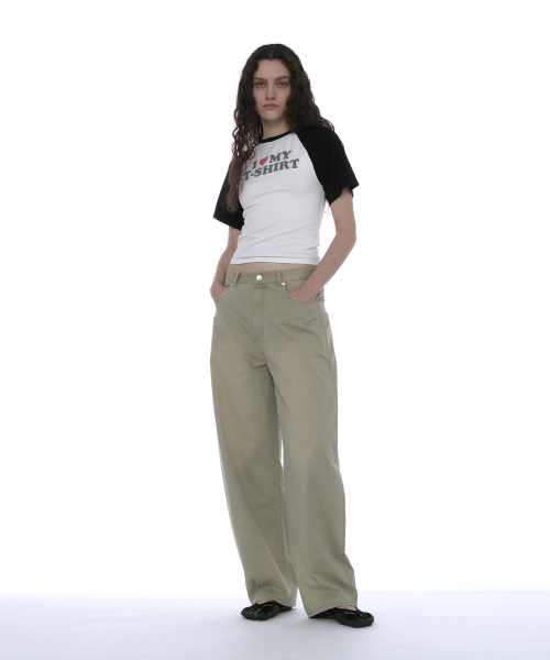 PARTIMENTO WOMEN(パルティメントウィメン)の「ダスティウォッシュラウンドパンツ_ベージュ(その他パンツ・レディース・その他・SMALL/MEDIUM)」の10枚目の写真