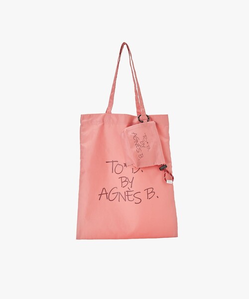 To b. by agnes b.(トゥービーバイアニエスベー)の「マルチカラー ロゴ トート セット(トートバッグ・レディース・ピンク・FREE)」の1枚目の写真