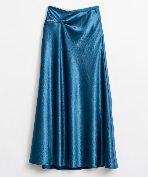 MAISON SPECIAL(メゾンスペシャル)の「Satin Skirt/サテンスカート(スカート・レディース・ブラック/ブラウン/ブルー/イエロー・38/36)」の3枚目の写真