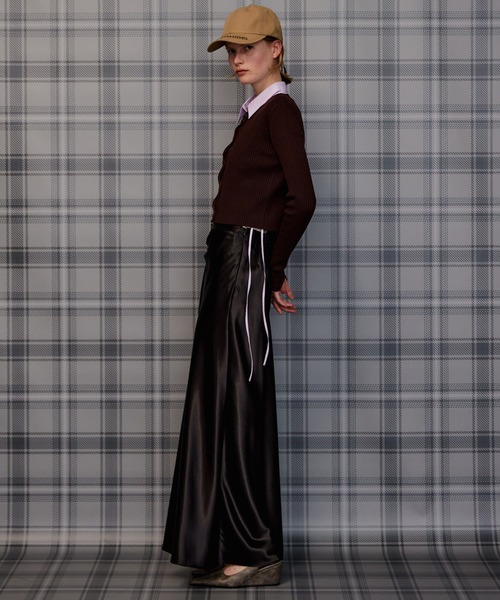 MAISON SPECIAL(メゾンスペシャル)の「Satin Skirt/サテンスカート(スカート・レディース・ブラック/ブラウン/ブルー/イエロー・38/36)」の16枚目の写真