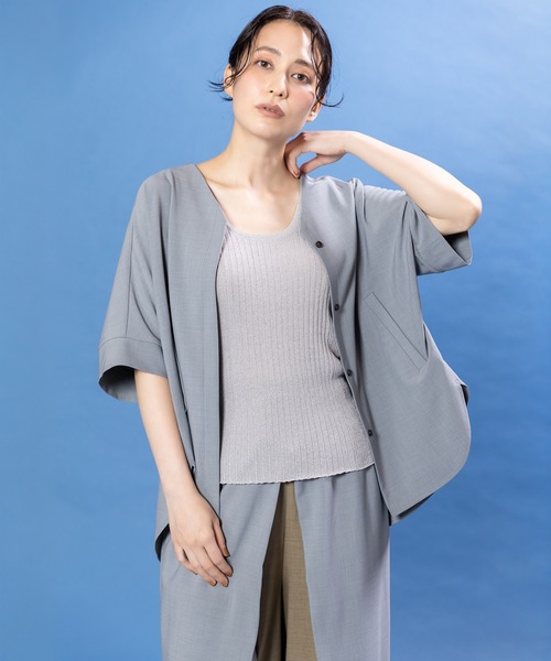 OSMOSIS(オズモーシス)の「バイカラーバックタックブルゾン(その他アウター・レディース・グレー/ブラウン/ブラック・ONE SIZE)」の16枚目の写真